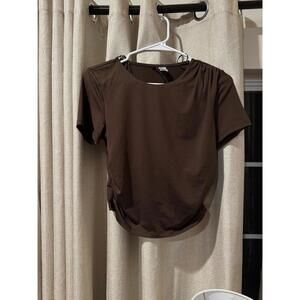 H&M brown crop top